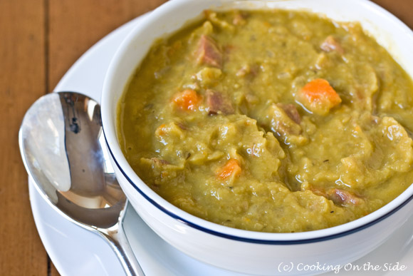 What is an easy split pea soup recipe?