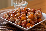 Bacon Wrapped Sweet & Sour Meatballs