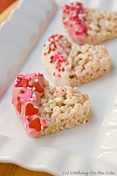 Recipe: Valentine's Dipped Rice Krispies Treats | Cooking On the Side