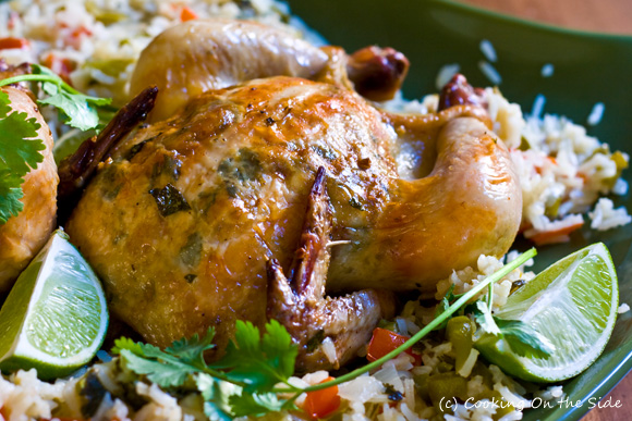 Garlic-Lime Cornish Game Hens