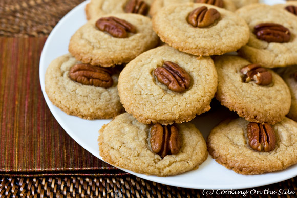 Pecan Praline Cookies...get the recipe at www.cookingontheside.com