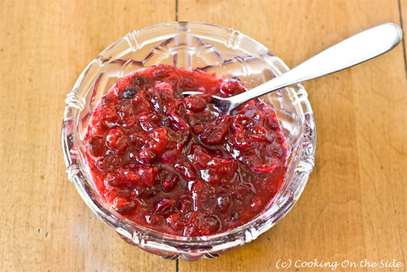 Recipe Cranberry Sauce Cooking On The Side