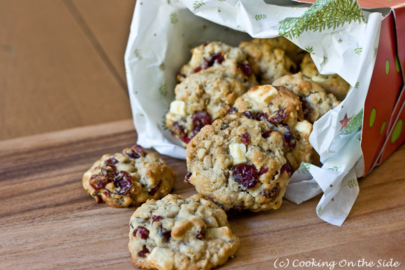 Oatmeal Cranberry White Chocolate Cookies