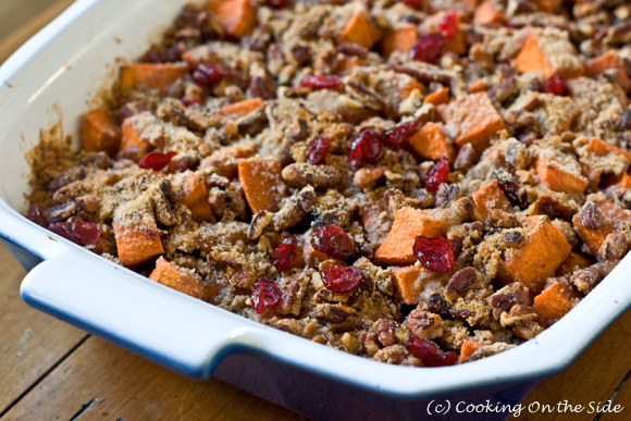Post image for Roasted Sweet Potatoes with Cinnamon Pecan Crunch