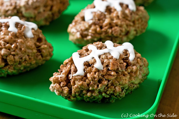 Recipe: Cocoa Rice Krispies Football Treats | Cooking On ...