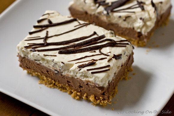 Post image for Chocolate-Layered No-Bake Cheesecake Bars