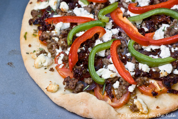 Lamb, Goat Cheese & Rosemary Pizza