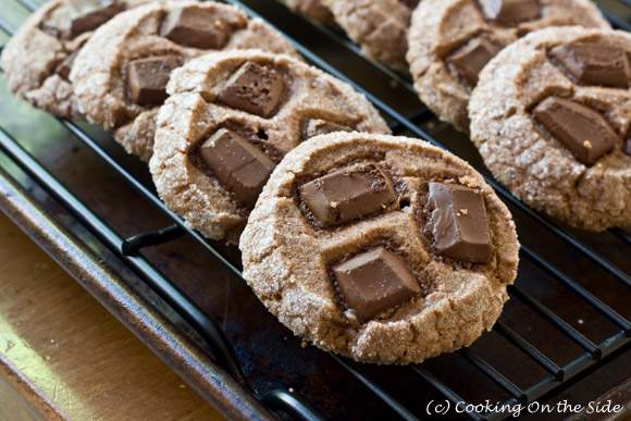 Jacques Pepin's Chocolate Chunk Cookies...get the recipe at www.cookingontheside.com