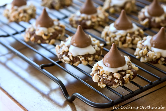 Cherry Cordial Chocolate Thumbprint Cookies