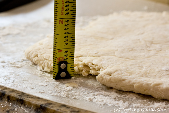 Measuring the dough