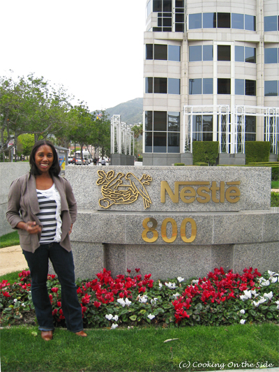 In front of the Nestlé headquarters in Glendale, California
