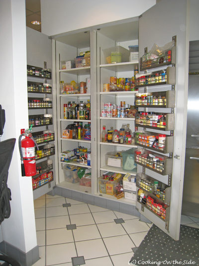 A well-stocked pantry