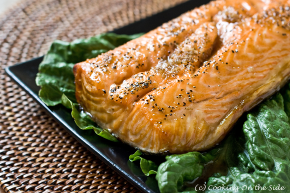 Cedar Planked Salmon with Brown Sugar