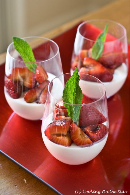 Panna Cotta with Balsamic Strawberries