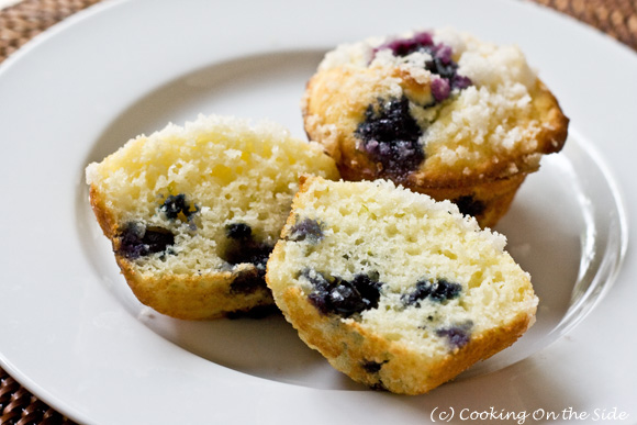 Blueberry Rice Muffins Rice Flour Recipes Cooking On The Side