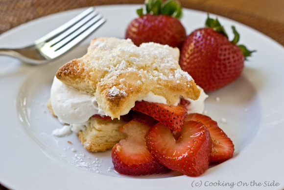Strawberry Shortcake Recipe with Cream Biscuits | Cooking On the Side