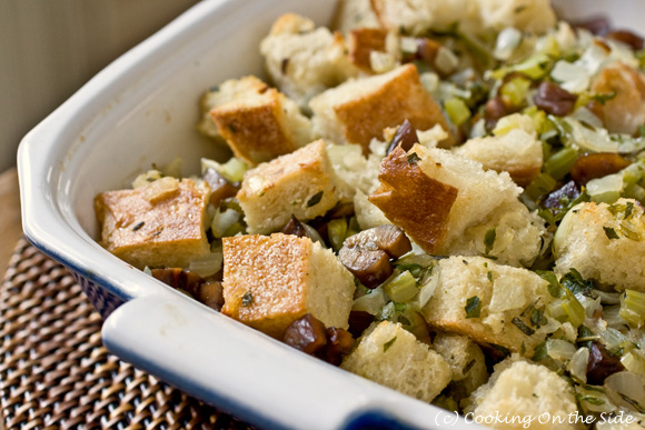 Chestnut Stuffing Recipe | Cooking On the Side