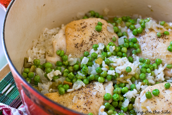 Chicken and Rice Chile Verde