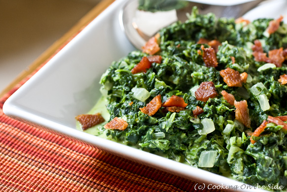 Creamed Spinach with Bacon