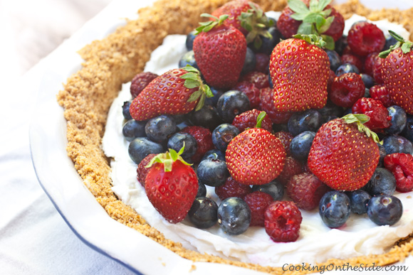 Yogurt Mixed Berry Pie