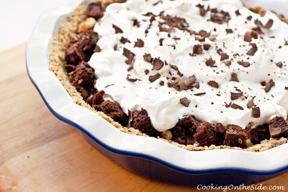 Rocky Road Brownie Pudding Pie