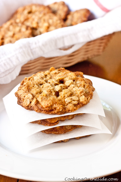 Oatmeal Scotchies...get the recipe at www.cookingontheside.com