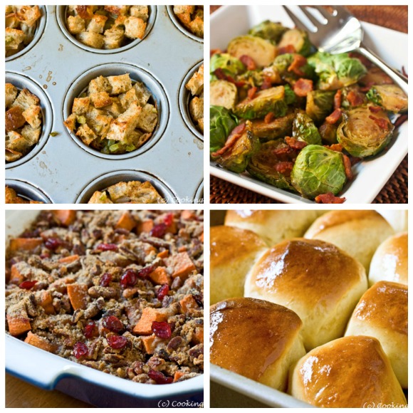 Thanksgiving Side Dishes and more...get the recipes at www.cookingontheside.com #thanksgiving