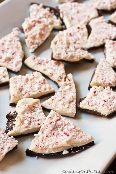 Two-Layer Peppermint Bark