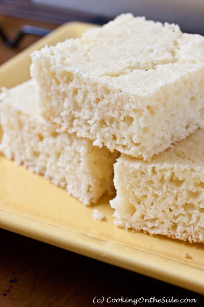 White Yogurt Cornbread ...get the #recipe at www.cookingontheside.com