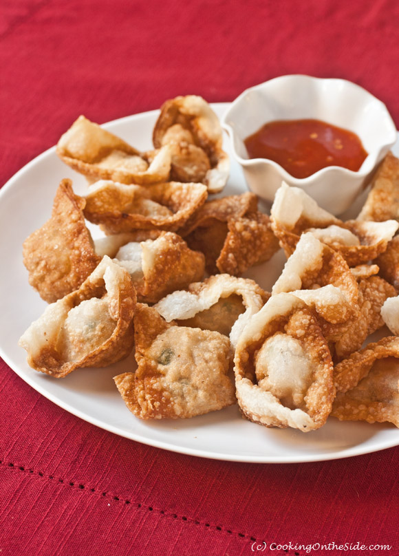Fried Wontons | Cooking On the Side
