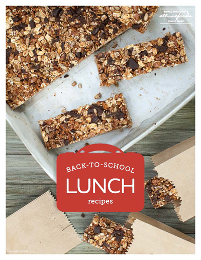 Back-to-School Lunch Recipes FREE eBook