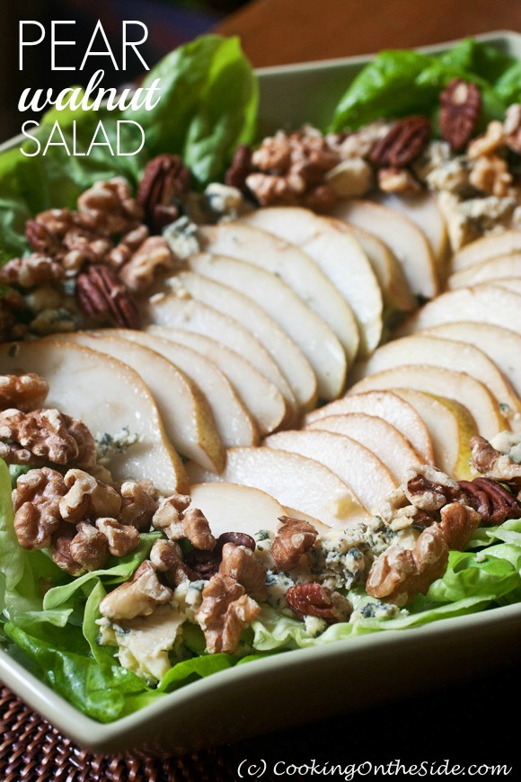 Recipe: Pear-Walnut Salad | Cooking On the Side